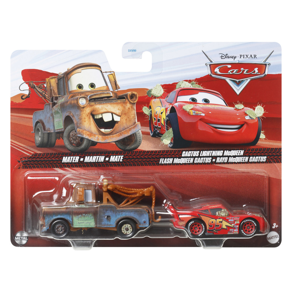 Produktbild för Pixar Cars 1:55 Formgjutna 2-pack sort