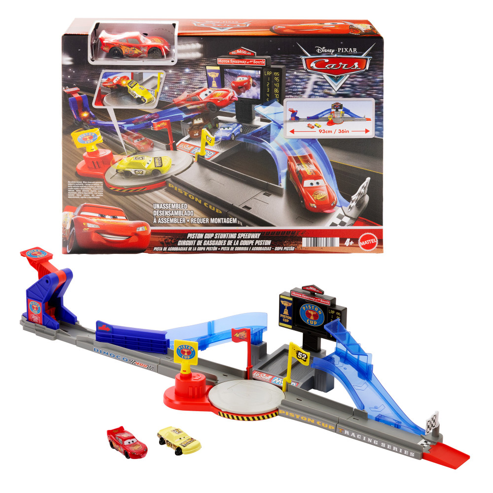 Produktbild för Pixar Cars Piston Cup Stuntbana Set