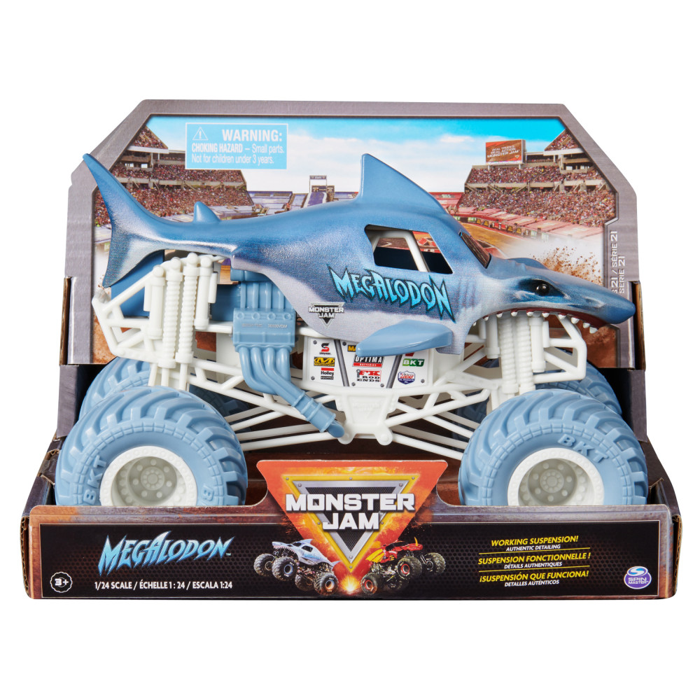 Produktbild för Monster Jam 1:24 Die Cast - Megalodon