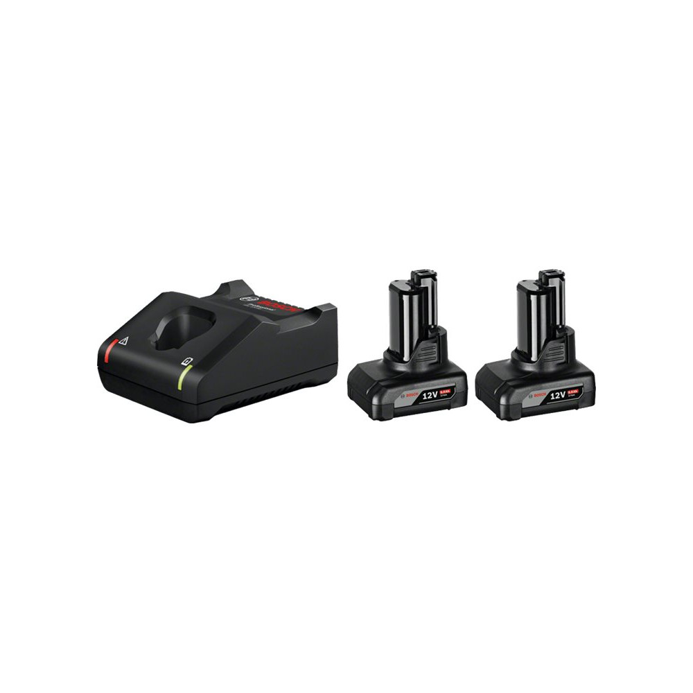 Produktbild för Bosch 12V batteripakke med 2 stk. 6,0 Ah og lader GAL 12V-40