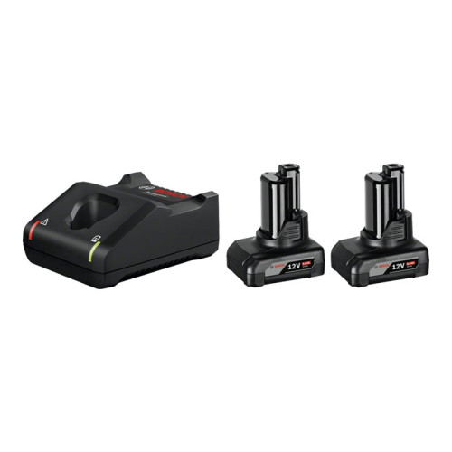 Bosch Bosch 12V batteripakke med 2 stk. 6,0 Ah og lader GAL 12V-40