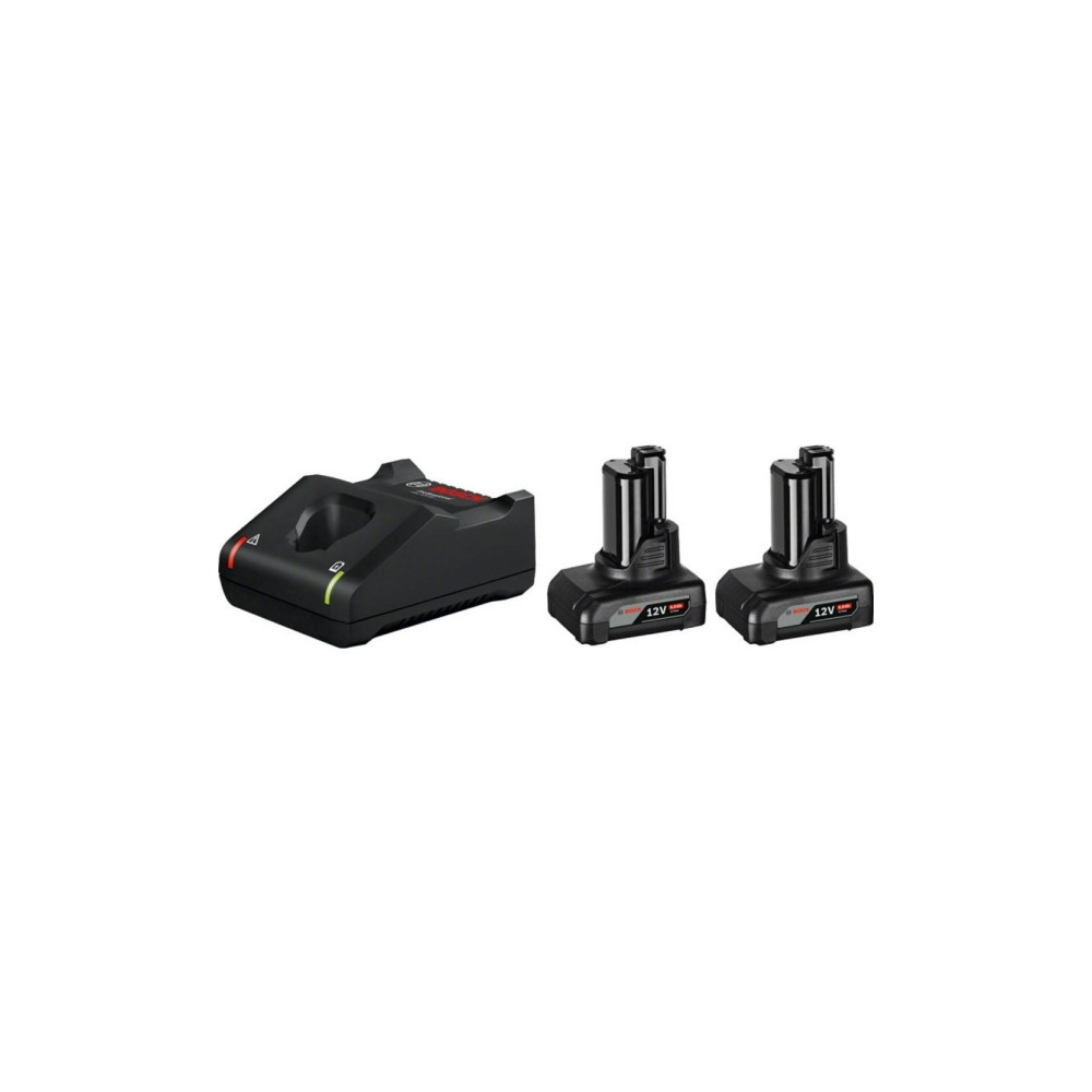 Produktbild för Bosch 12V batteripakke med 2 stk. 6,0 Ah og lader GAL 12V-40