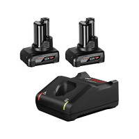 Produktbild för Bosch 12V batteripakke med 2 stk. 6,0 Ah og lader GAL 12V-40
