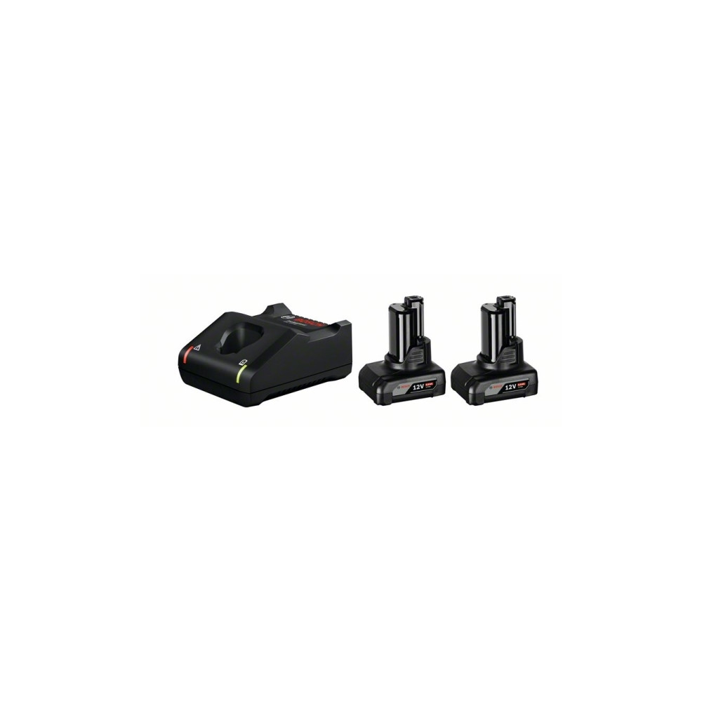 Produktbild för Bosch 12V batteripakke med 2 stk. 6,0 Ah og lader GAL 12V-40