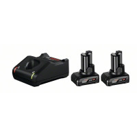 Produktbild för Bosch 12V batteripakke med 2 stk. 6,0 Ah og lader GAL 12V-40