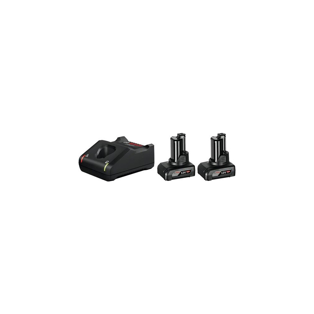 Produktbild för Bosch 12V batteripakke med 2 stk. 6,0 Ah og lader GAL 12V-40