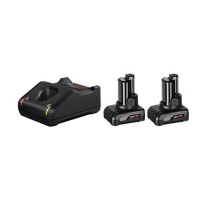 Produktbild för Bosch 12V batteripakke med 2 stk. 6,0 Ah og lader GAL 12V-40