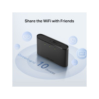 Produktbild för Mercusys MT110, Mobilnät, router, Svart, Batterinivå, Wi-Fi,...
