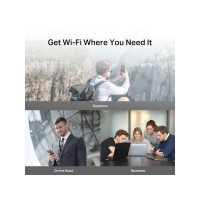 Produktbild för Mercusys MT110, Mobilnät, router, Svart, Batterinivå, Wi-Fi,...