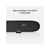 Produktbild för Mercusys MT110, Mobilnät, router, Svart, Batterinivå, Wi-Fi,...