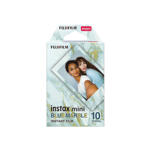 Fujifilm Fujifilm Instax Mini Blue Marble färgfilm för snabbframkallning - ISO 800 - 10