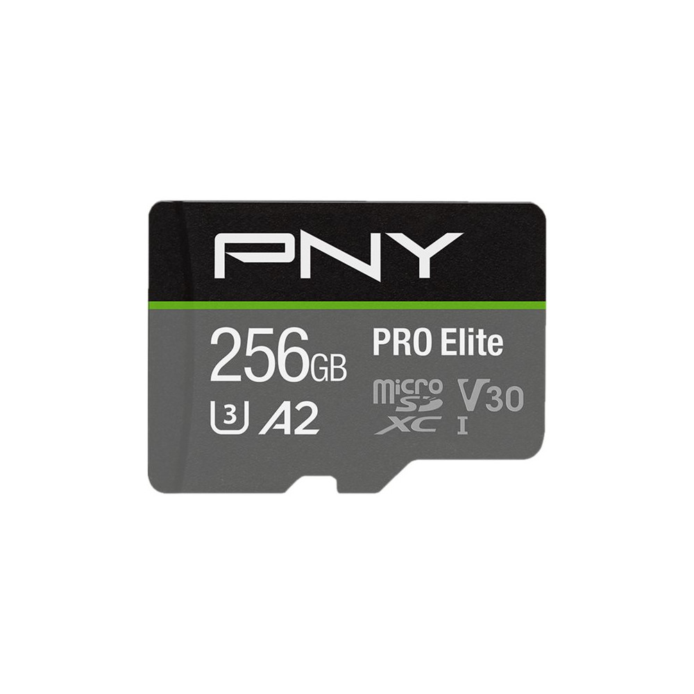 Produktbild för PNY PRO Elite - flash-minneskort - 256 GB - mikroSDXC UHS-I