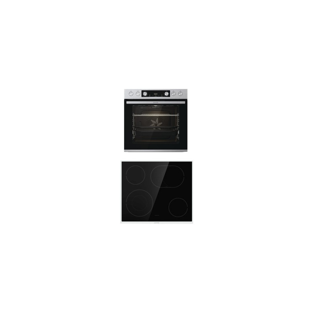 Produktbild för Gorenje EASY SET 2 - BCS6737E06X+ECD634X - ugn med spisplatta - inbyggd