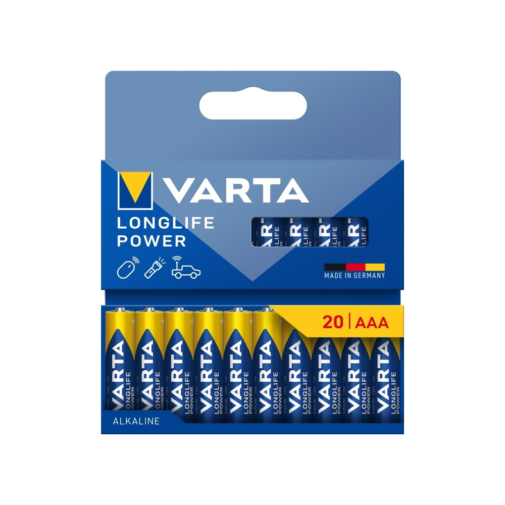 Produktbild för Varta 04903 121 720, Engångsbatteri, LR03, Alkalisk, 1,5 V,...