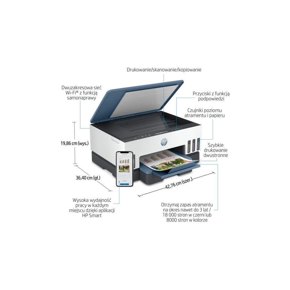 Produktbild för HP Smart Tank 725 All-in-One