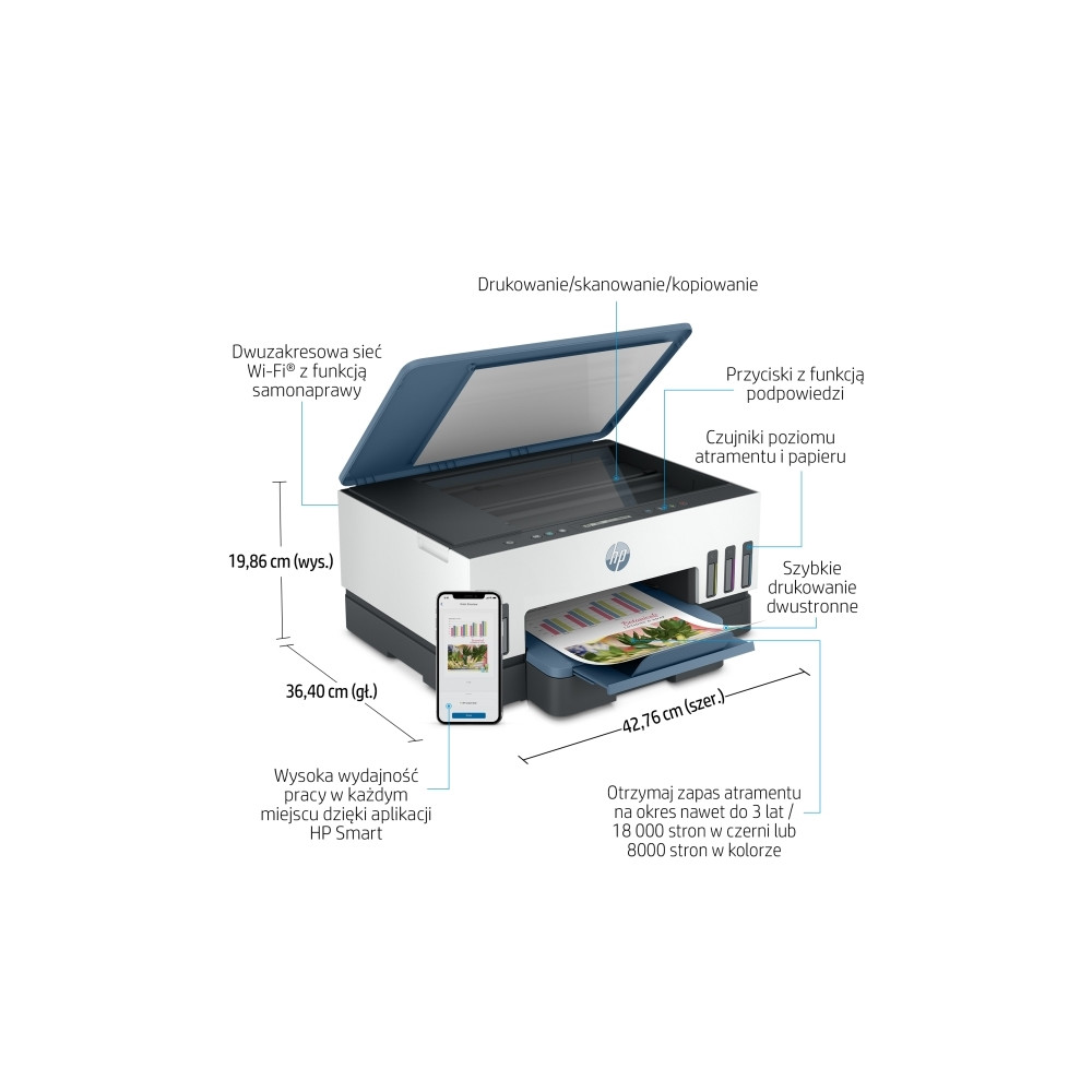 Produktbild för HP Smart Tank 725 All-in-One