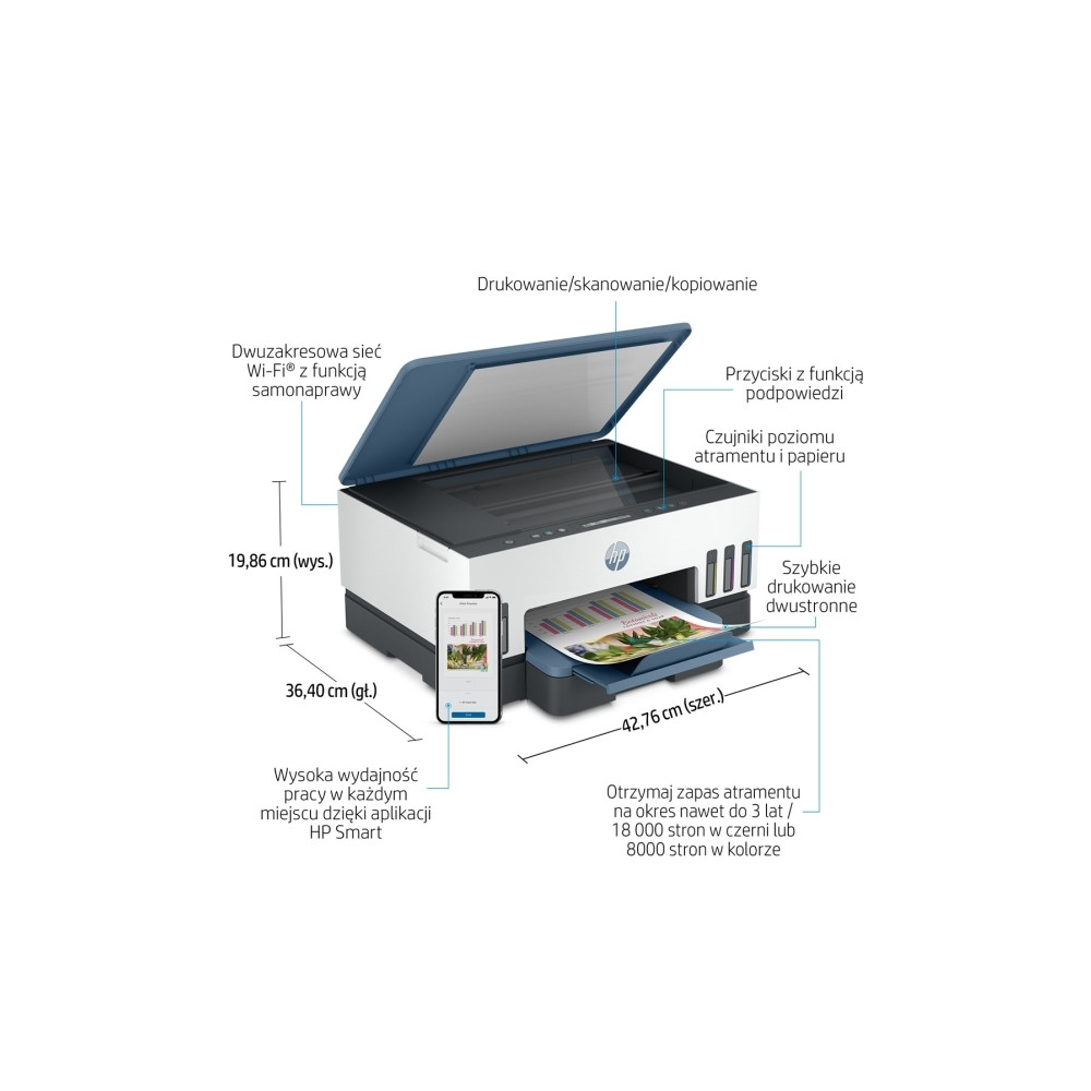 Produktbild för HP Smart Tank 725 All-in-One