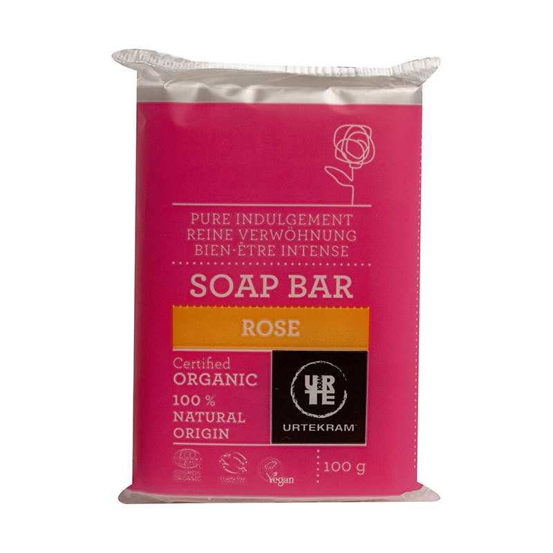 Produktbild för Urtekram Rose Soap bar 100g EKO