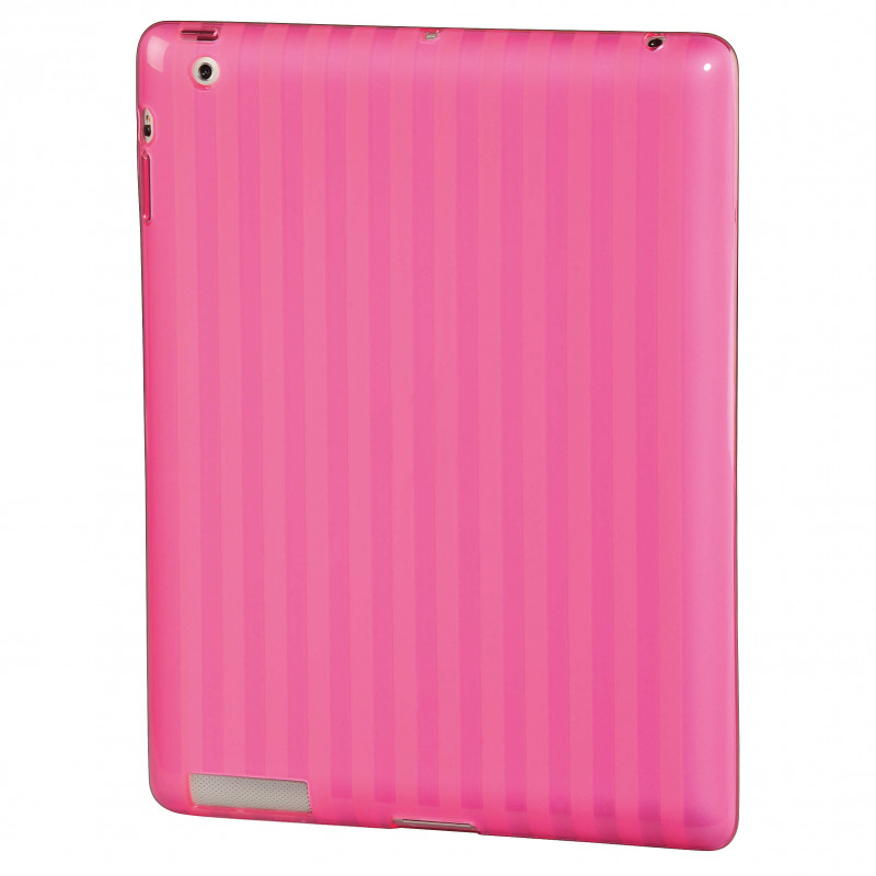 Produktbild för iPad Skal Randig Rosa Passar iPad2,3,4