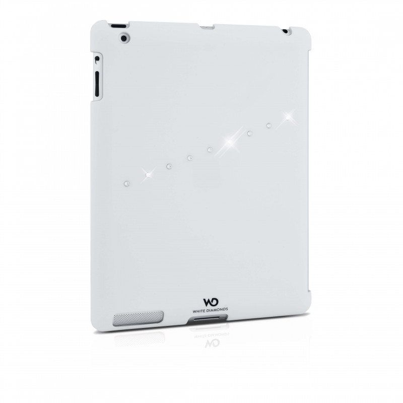 Produktbild för WHITE-DIAMONDS Sash Transp. New iPad 3 Skal