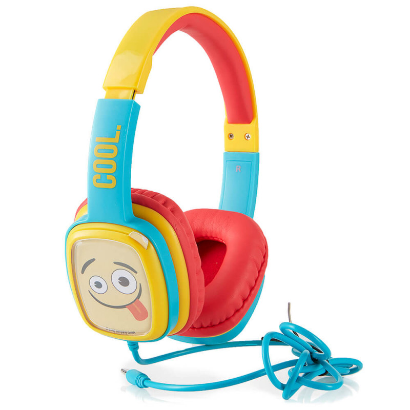 Produktbild för Hörlur Flip'N'Switch Junior On-Ear Trådad Blå 85dB