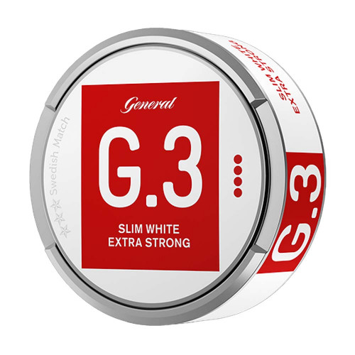 G.3 Slim White Portion Extra Strong 5-pack