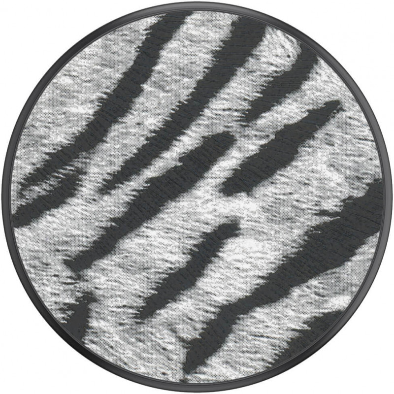 Produktbild för Vegan Leather Zebra Avtagbart Grip med Ställfunktion Premium