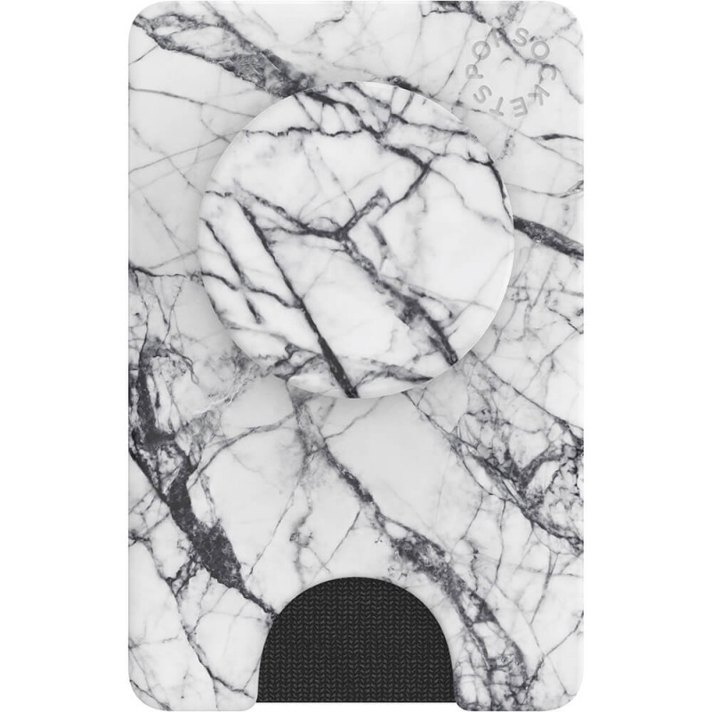 Produktbild för Wallet Dove White Marble Avtagbar Mobil Plånbok PopWallet+