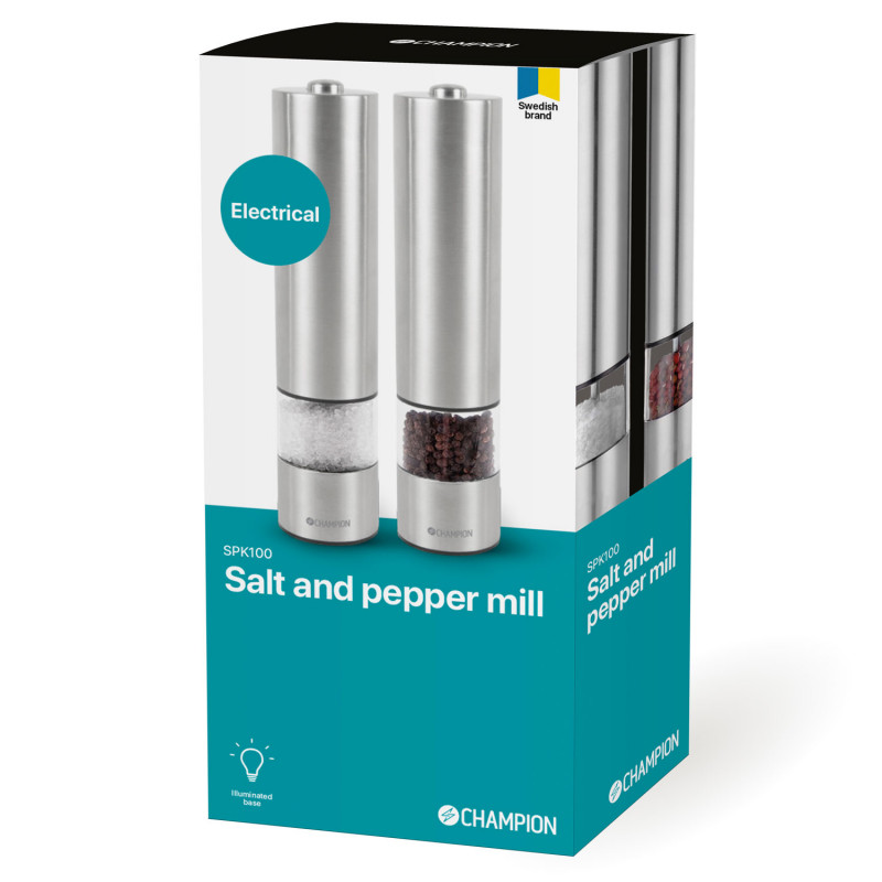 Produktbild för Salt- och pepparkvarn Rostfri