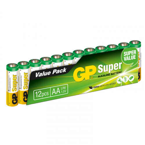 GP Super Alkaline AA  12-pack
