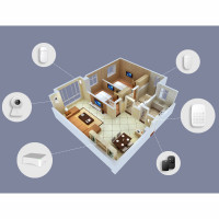 Miniatyr av produktbild för Smart Home Alarm system