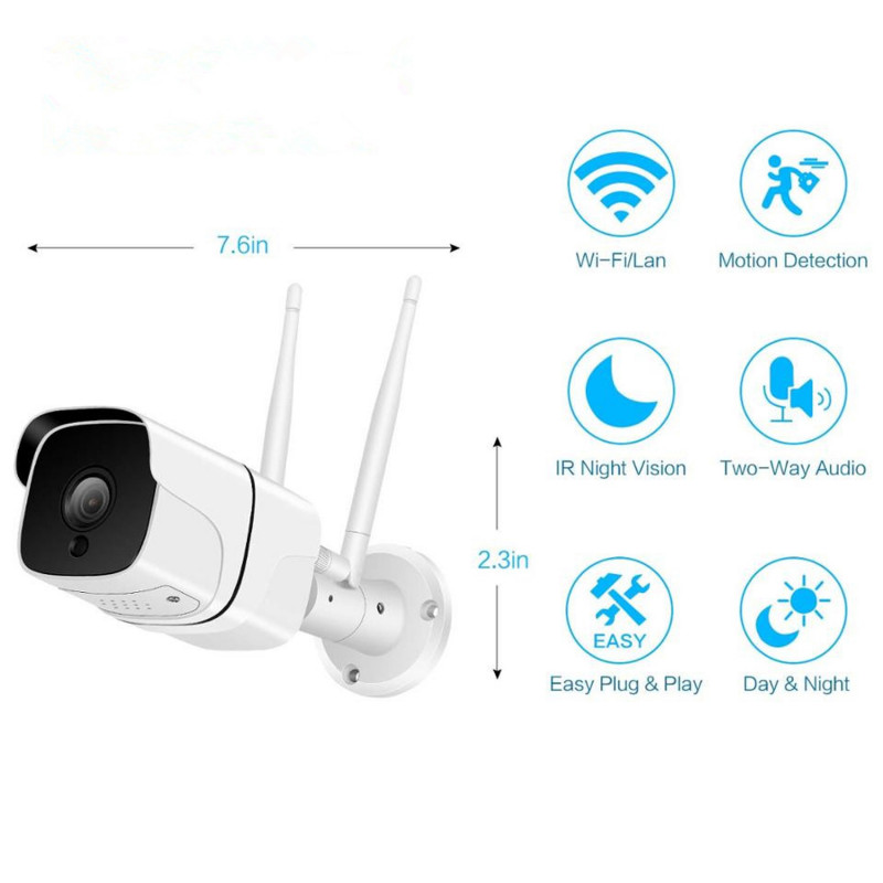 Produktbild för Outdoor smart Wi-Fi/IP camera TUYA compatible