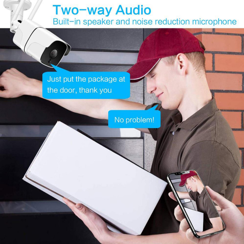 Produktbild för Outdoor smart Wi-Fi/IP camera TUYA compatible