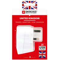 Miniatyr av produktbild för El-Adapter USB Storbritannien mfl