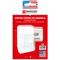 Miniatyr av produktbild för El-Adapter USB USA/JP mfl