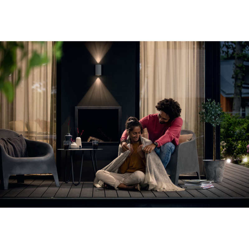 Produktbild för Buxus Vägglampa Inox 2x4,5W