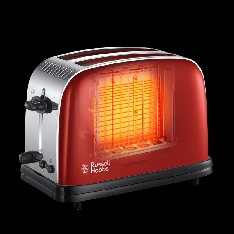 Produktbild för Colours Red 2 Slice Toaster