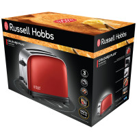 Miniatyr av produktbild för Colours Red 2 Slice Toaster