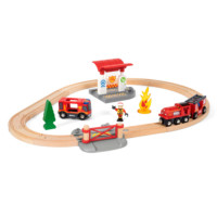 Miniatyr av produktbild för 33815 Tågset med brandmanstema