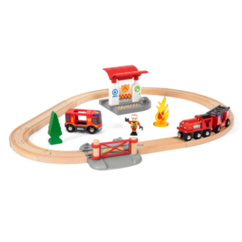 Produktbild för 33815 Tågset med brandmanstema