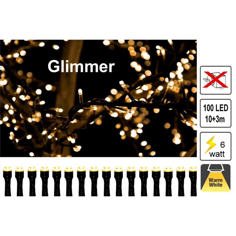 Produktbild för Glimmer 10m ljusslinga 6W