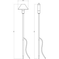 Miniatyr av produktbild för Apollo Trädgårdslampa 45cm
