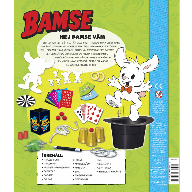 Produktbild för Bamses Trollereilåda med hatt