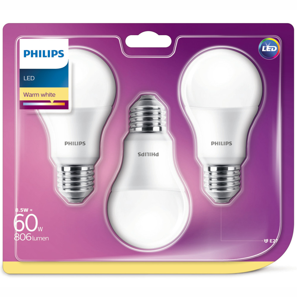 Köp Philips 3 pack LED E27 std Frost 60W 8 på buyersclub.se Specs för Cacharel Noa Perle edp 50ml Parfym Egenskaper