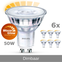 Miniatyr av produktbild för 6-pack LED GU10 50W Dimbar WarmGlow