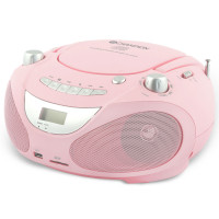 Champion Boombox CD/Radio/MP3/USB Pink