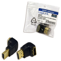 Miniatyr av produktbild för Vinklad HDMI-adapter Ha -> ho