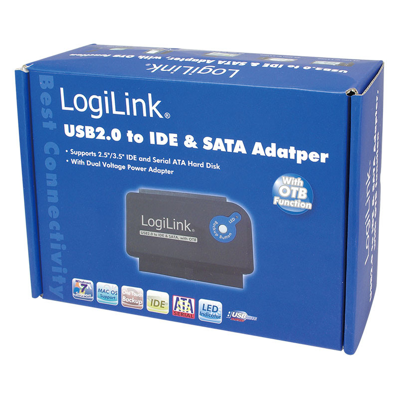 Produktbild för USB 2.0 -> SATA + IDE 3,5/3,2
