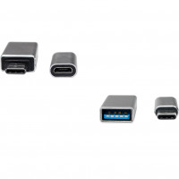 Miniatyr av produktbild för USB-C > USB + USB-C > MicroUSB