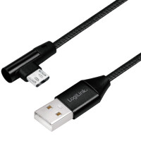 LogiLink Vinklad MicroUSB-kabel USB 2.0